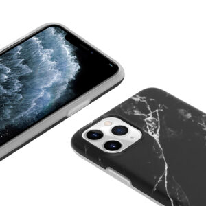 Crong Marble dėklas – dėklas skirtas Apple iPhone 11 Pro Black - Image 3