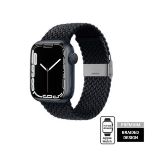 Crong Wave Band – Braided strap for Apple Watch 44/45/46/49 mm (graphite) - Image 2