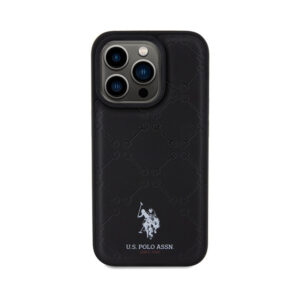 US Polo Assn Yoke Pattern - dėklas skirtas Apple iPhone 15 Pro black - Image 3