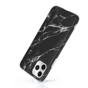 Crong Marble dėklas – dėklas skirtas Apple iPhone 11 Pro Black - Image 4