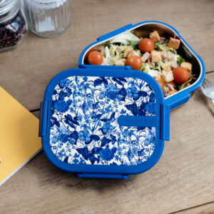 Quokka Kai - Stainless steel food container / lunchbox (Blue Blossom) - Image 2