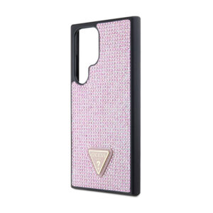 Guess Rhinestone Triangle - Case Samsung Galaxy S24 Ultra Pink - Image 6