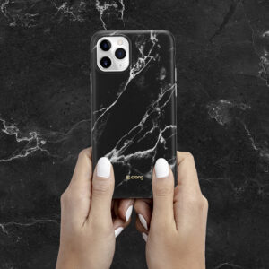 Crong Marble dėklas – dėklas skirtas Apple iPhone 11 Pro Black - Image 5