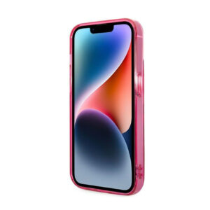 Karl Lagerfeld Gradient Ikonik Karl & Choupette - dėklas skirtas Apple iPhone 14 Plus Pink - Image 5