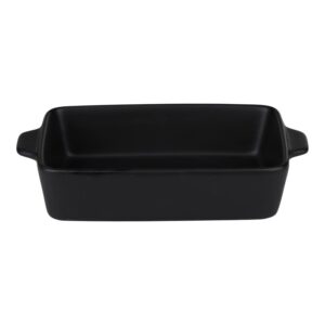 Alpina - Ceramic rectangular ovenproof dish 28x18x6 cm (black) - Image 2