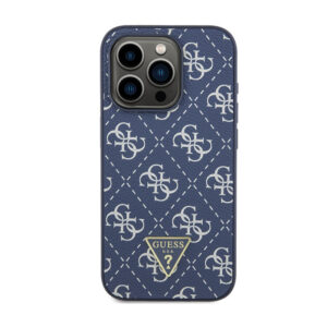 Guess 4G Triangle Metal Logo - dėklas skirtas Apple iPhone 15 Pro Max blue - Image 3