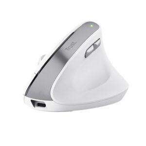 Trust Bayo II - Ergonomic Wireless Mouse (White) - Image 3