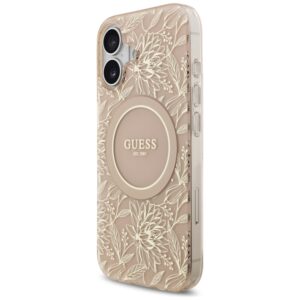 Guess IML Flowers Electro Pearl Strap MagSafe - Case Apple iPhone 17 pink - Image 3