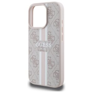 Guess 4G Printed Stripes MagSafe - dėklas skirtas Apple iPhone 16 Pro Max pink - Image 6