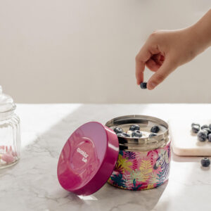 Quokka Whim Kids Food Jar - Thermal lunchbox / children's lunch thermos 369 ml (Zebras) - Image 2