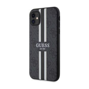 Guess 4G Printed Stripes MagSafe - dėklas skirtas Apple iPhone 11 Black - Image 2