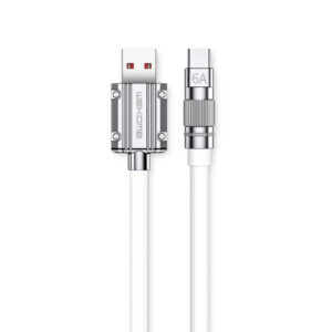 WEKOME WDC-186 Wingle Series - USB-A to USB-C Fast Charging Connection Cable 1 m baltos spalvos