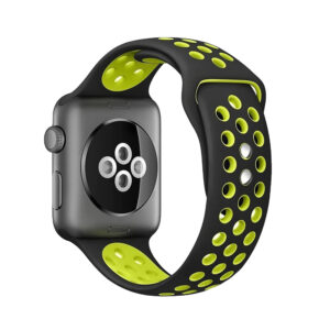 Crong Duo Sport – apyrankė skirta Apple Watch 38/40/41/42 mm black/lime - Image 6
