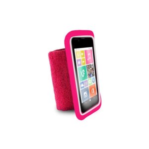 PURO Running Band - Universal running band for smartphones max 4.3 "+ key pocket (pink) - Image 1