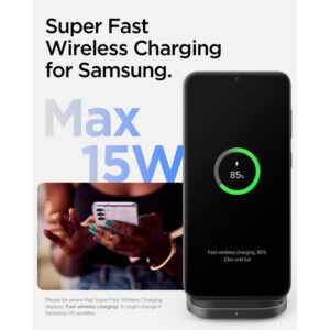 Spigen ArcField PF2201 - 15W Inductive Charger (Black) - Image 3