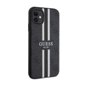 Guess 4G Printed Stripes MagSafe - dėklas skirtas Apple iPhone 11 Black - Image 4