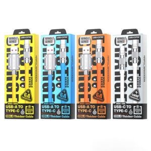 WEKOME WDC-186 Wingle Series - USB-A to USB-C Fast Charging Connection Cable 1 m baltos spalvos - Image 3