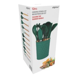 Alpina - Set of silicone kitchen utensils with a stand, 12 pieces - Image 2