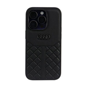 Audi Genuine Leather - dėklas skirtas Apple iPhone 14 Pro Black - Image 1