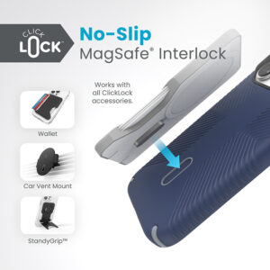Speck Presidio2 Grip ClickLock & MagSafe - dėklas skirtas Apple iPhone 15 Pro Coastal Blue/Dust Grey - Image 2