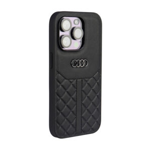 Audi Genuine Leather - dėklas skirtas Apple iPhone 14 Pro Black - Image 2