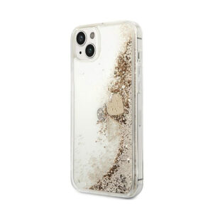 Guess Liquid Glitter Charms - dėklas skirtas Apple iPhone 14 Plus Gold - Image 2