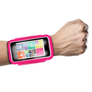 PURO Running Band - Universal running band for smartphones max 4.3 "+ key pocket (pink) - Image 5