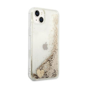 Guess Liquid Glitter Charms - dėklas skirtas Apple iPhone 14 Plus Gold - Image 4