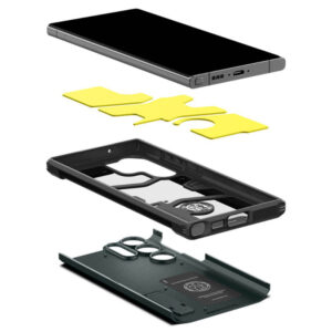 Spigen Tough Armor - dėklas skirtas Samsung Galaxy S23 Ultra Abyss Green - Image 5