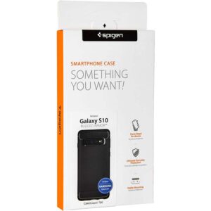 Spigen Rugged Armor - dėklas skirtas Samsung Galaxy S10 Black - Image 2