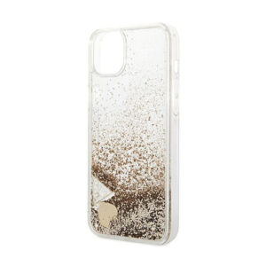 Guess Liquid Glitter Charms - dėklas skirtas Apple iPhone 14 Plus Gold - Image 6