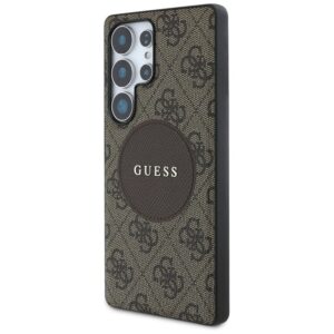 Guess 4G Round Patch Classic Logo MagSafe - dėklas skirtas Samsung Galaxy S25 Ultra brown - Image 2