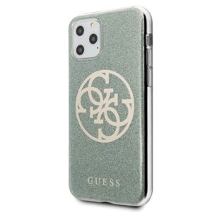 Guess Circle Glitter 4G - dėklas skirtas  Apple iPhone 11 Pro Max khaki - Image 2