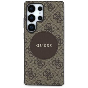Guess 4G Round Patch Classic Logo MagSafe - dėklas skirtas Samsung Galaxy S25 Ultra brown - Image 3