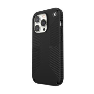Speck Presidio2 Grip - dėklas skirtas Apple iPhone 14 Pro with MICROBAN coating Black / Black / White - Image 4