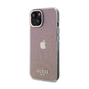 Guess IML Faceted Mirror Disco Iridescent - Apple iPhone 15 Case pink - Image 2