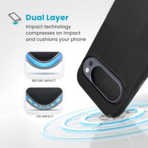 Speck Presidio2 Grip Magnet - Case Google Pixel 10 / Google Pixel 10 Pro Black/Slate Grey - Image 2