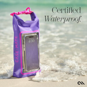 Case-Mate Waterproof Mini Phone Bucket Dry Bag - Waterproof bag with phone pocket up to 7" Purple Paradise - Image 5