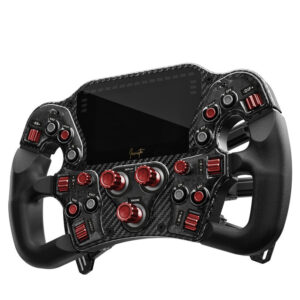 Asetek SimSports Invicta Formula Lenkrad, 4,3-Zoll-LCD, USB-C - Red on Black Edition - Image 2