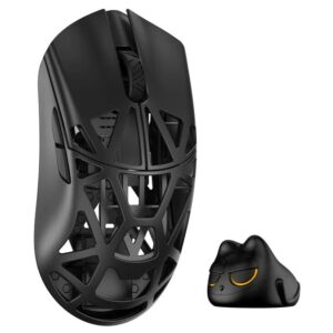 WLMOUSE Beast X Pro Solid Sides Gaming Mouse, Omron Optical Switches - Black