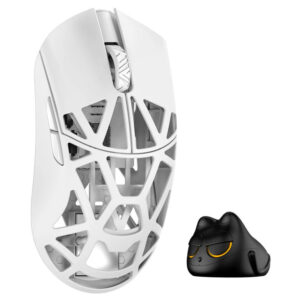 WLMOUSE Beast X Pro Solid Sides Gaming Mouse, Omron Optical Switches - White - Image 1