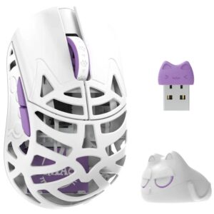 WLMOUSE Beast Miao Gaming Mouse, Omron Optical Switches - white