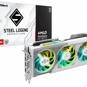 ASrock Radeon RX 9070 Steel Legend OC graphics card, 16384 MB GDDR6