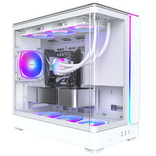 Montech KING 15 PRO PC Case, Mini Case, mATX, Tempered Glass, RGB - white