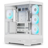 Aerocool P500B PC Case, Mid Tower, ATX, Tempered Glass, RGB - White