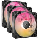 CORSAIR iCUE LINK RX120 MAX RGB PWM Fans - 3-Pack, 120mm, black