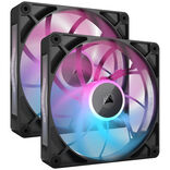 CORSAIR iCUE LINK RX140 MAX RGB PWM Fan - 2-Pack, 140mm, black