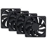 HYTE FA12 Fans, Pack of 4 - 120mm, Pitch Black