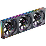 Jonsbo ZA-420BR PWM Fan, Reverse, ARGB - 3x 140mm, black