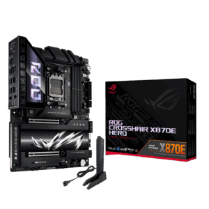 ASUS ROG Crosshair X870E Hero motherboard, AMD X870E, Socket AM5, DDR5